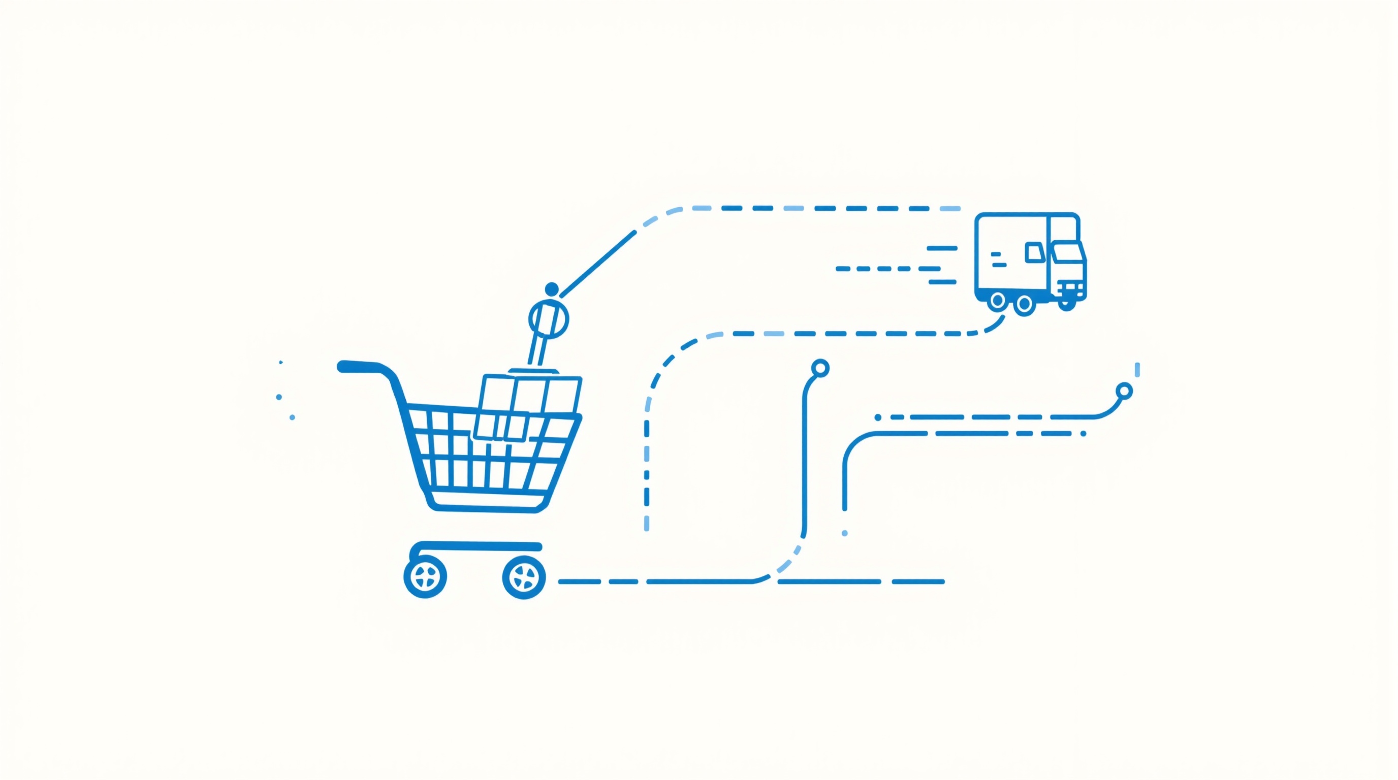 Ilustración: tienda en línea conectada a la logística de envíaClick